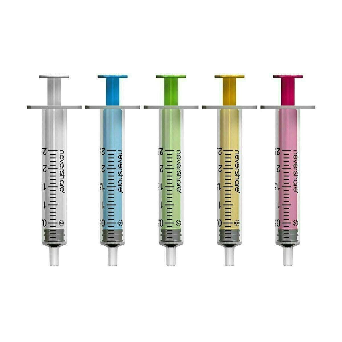 2,5 ml Nevershare Mixed Luer Slip Spritzen
