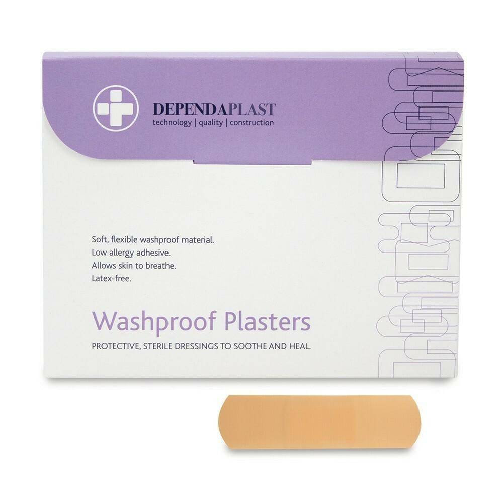 Dependaplast Waschfeste Pflaster – 7 cm x 2 cm x 100