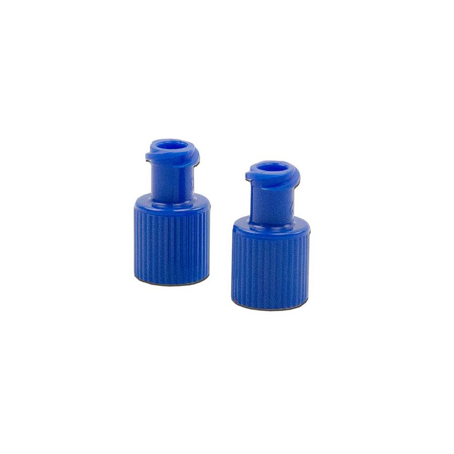 Blaue sterile Spritzenkappen mit Kombi-Stopper und Luer-Anschluss