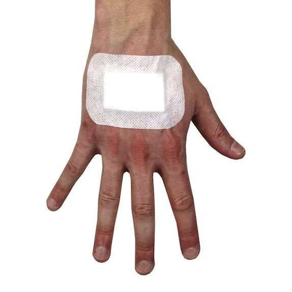 Koolpak selbstklebender Wundverband, 10 cm x 8 cm, Packung mit 25 Stück