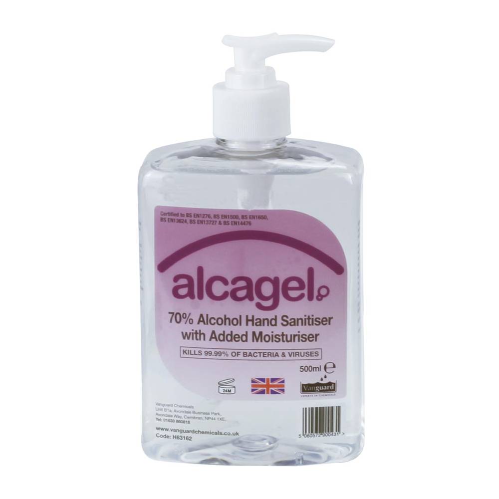Alcagel Händedesinfektionsgel 70% Alkohol 500ml