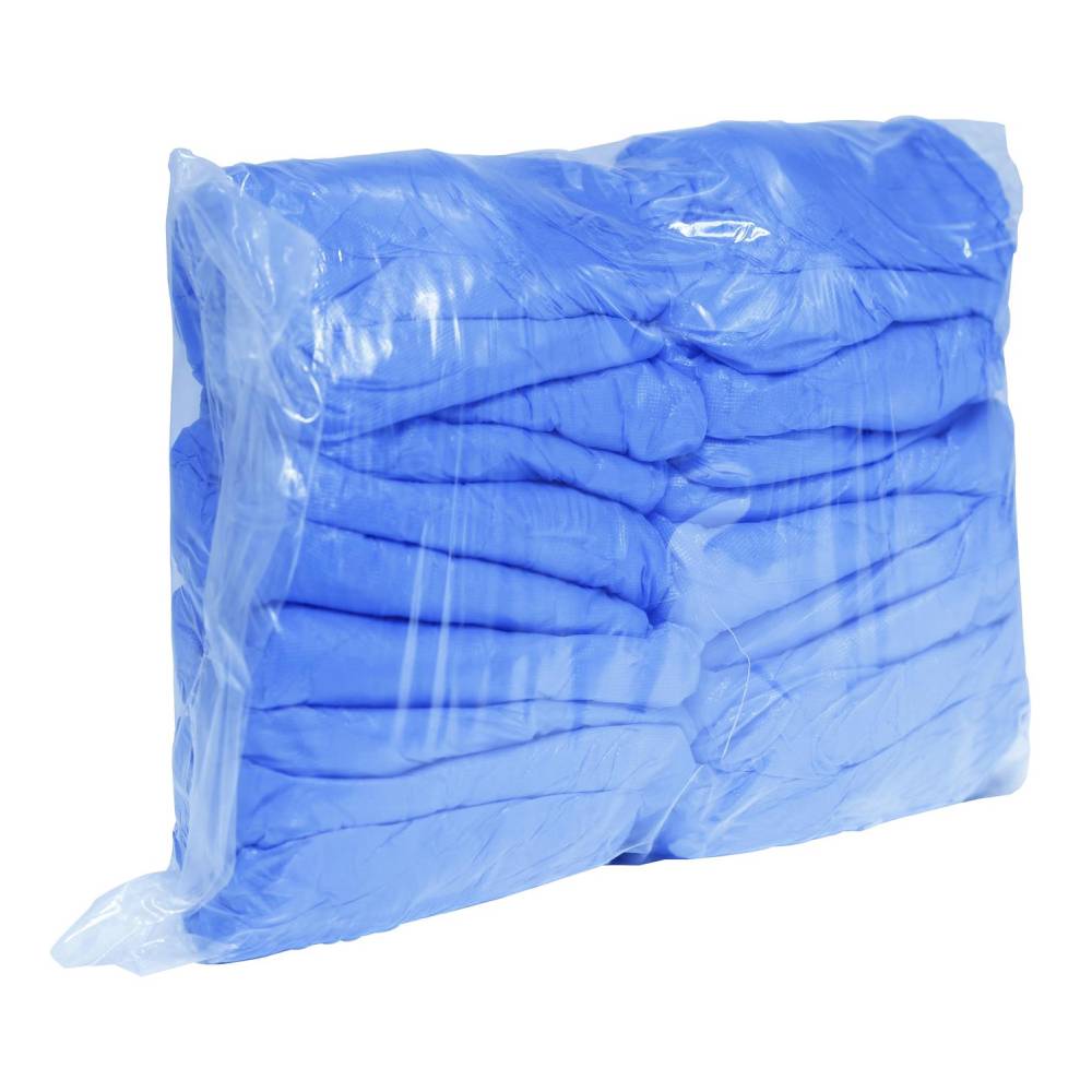 Blaue Überschuhe CPE Größe 5-11 100er Pack