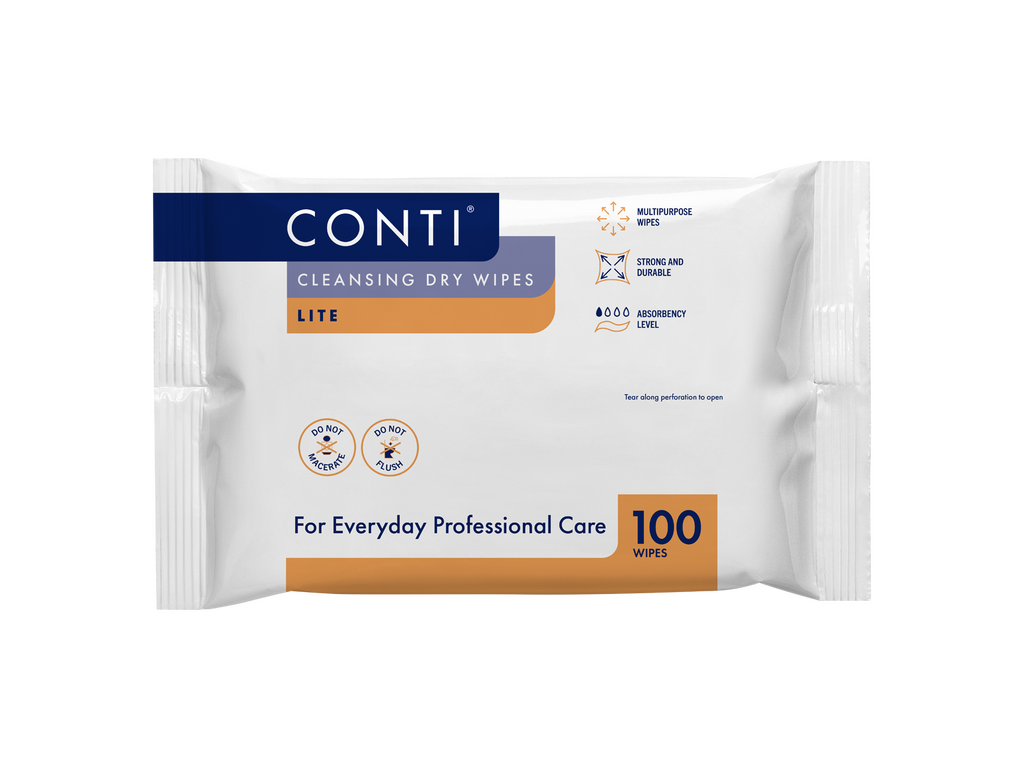 Conti Cleansing Dry Wipes Lite Kleinpackung mit 100 Stück
