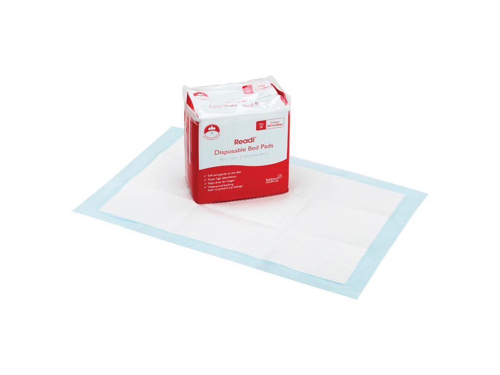 40 cm x 60 cm Readi Einweg-Betteinlagen Sap 700 ml x 25 Einlagen