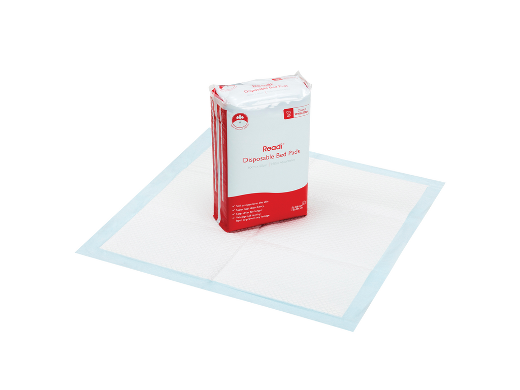 60 cm x 60 cm Readi Einweg-Betteinlagen Sap 950 ml x 25 Einlagen
