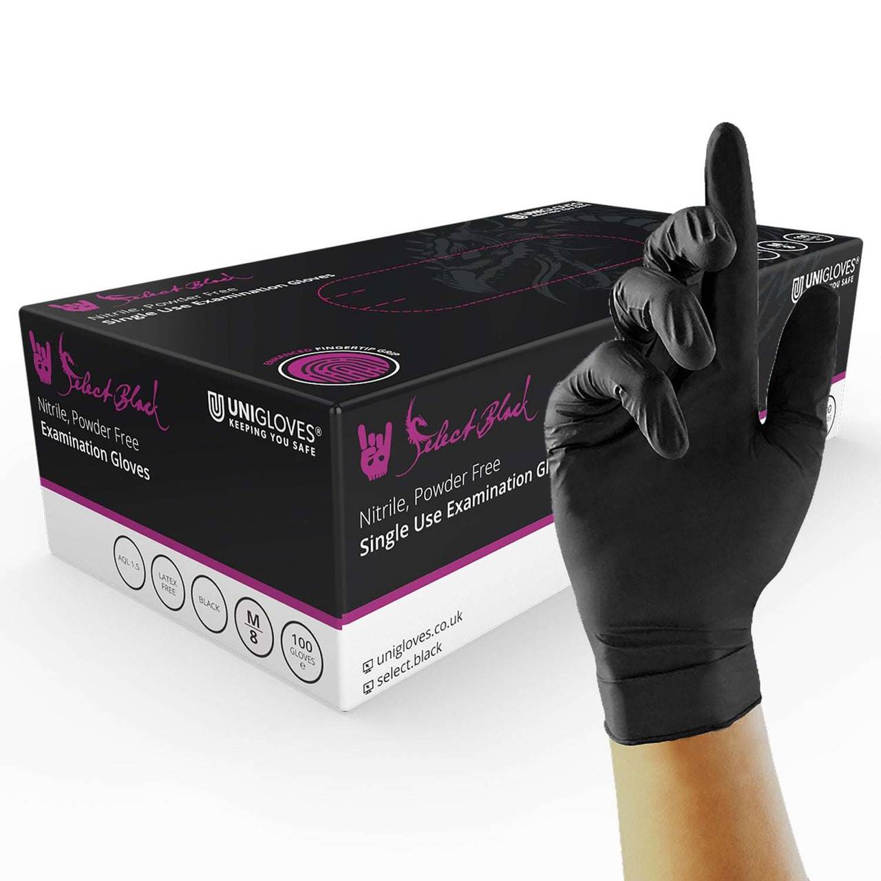 nitril handschuhe unigloves Unigloves Select Schwarze Nitrilhandschuhe – UKMEDI
