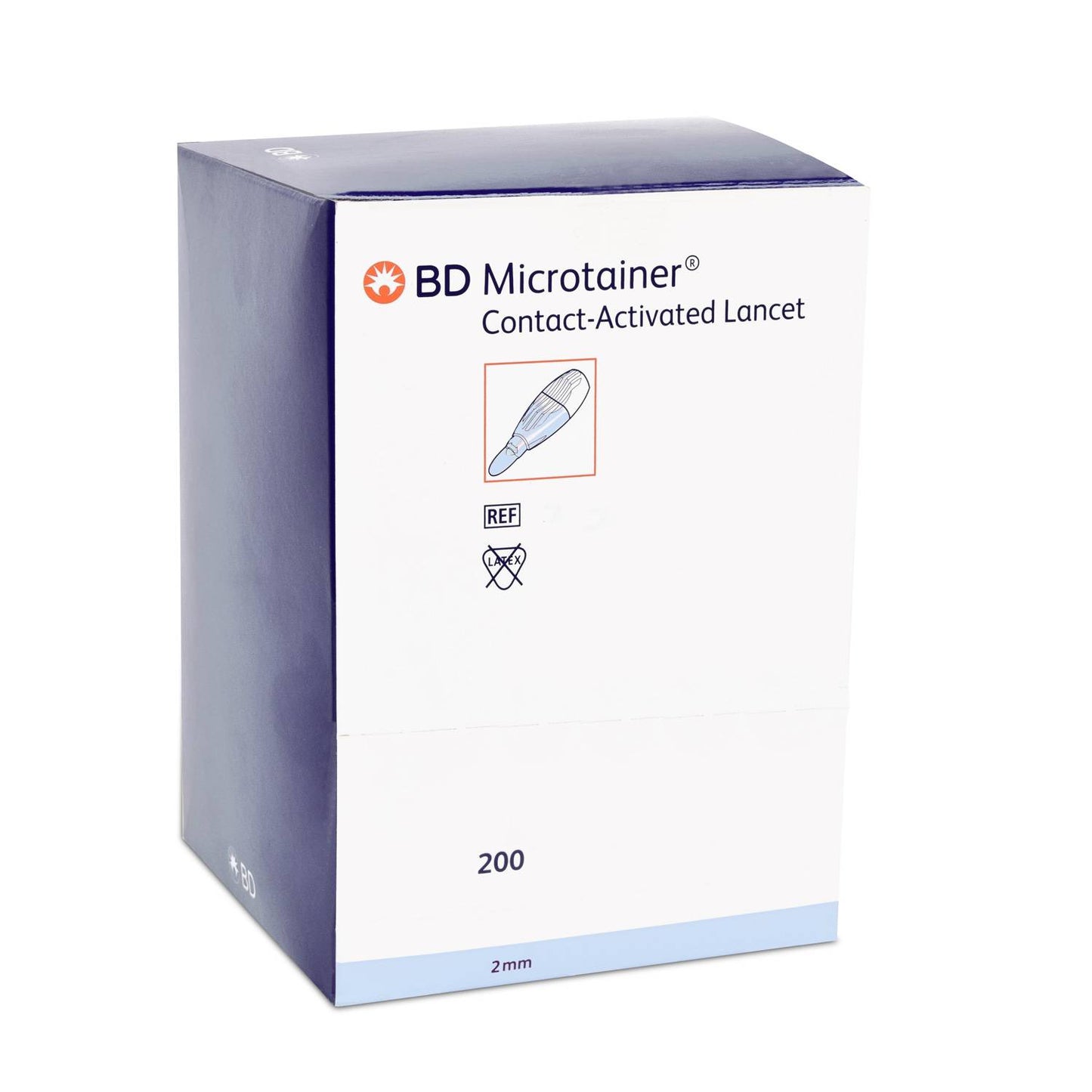 BD Microtainer Contact Activated Lancet Blue Box of 200 - UKMEDI - UK MEDICAL SUPPLIES