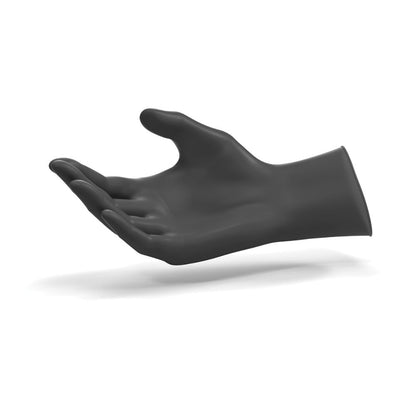 Schwarze Ansell Microflex MidKnight Touch Nitril-Untersuchungshandschuhe, Packung mit 100 Stück
