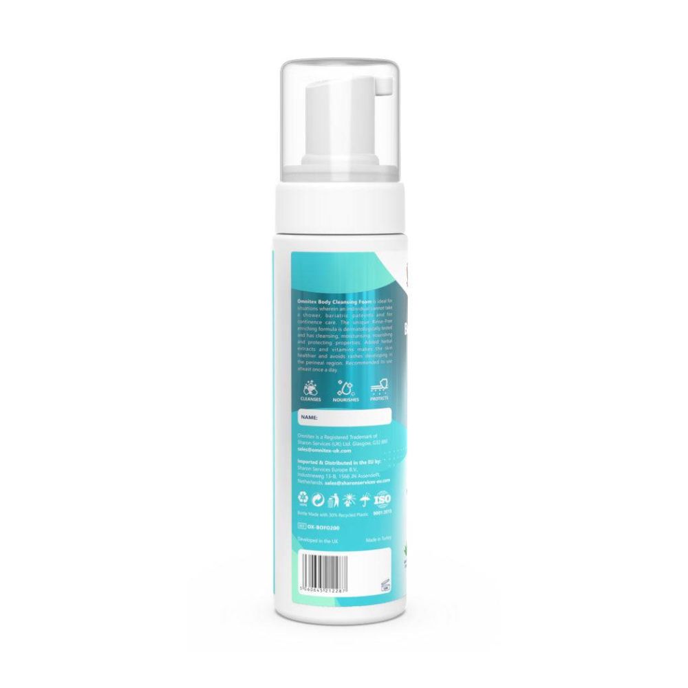 Omnitex 200ml Spülfreie Körperreinigungs-Schaum