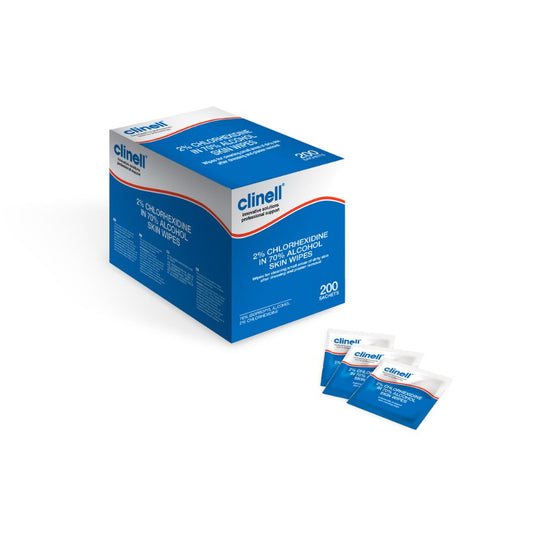 Clinell 2 % Chlorhexidin in 70 % Alkohol Hauttücher x 200