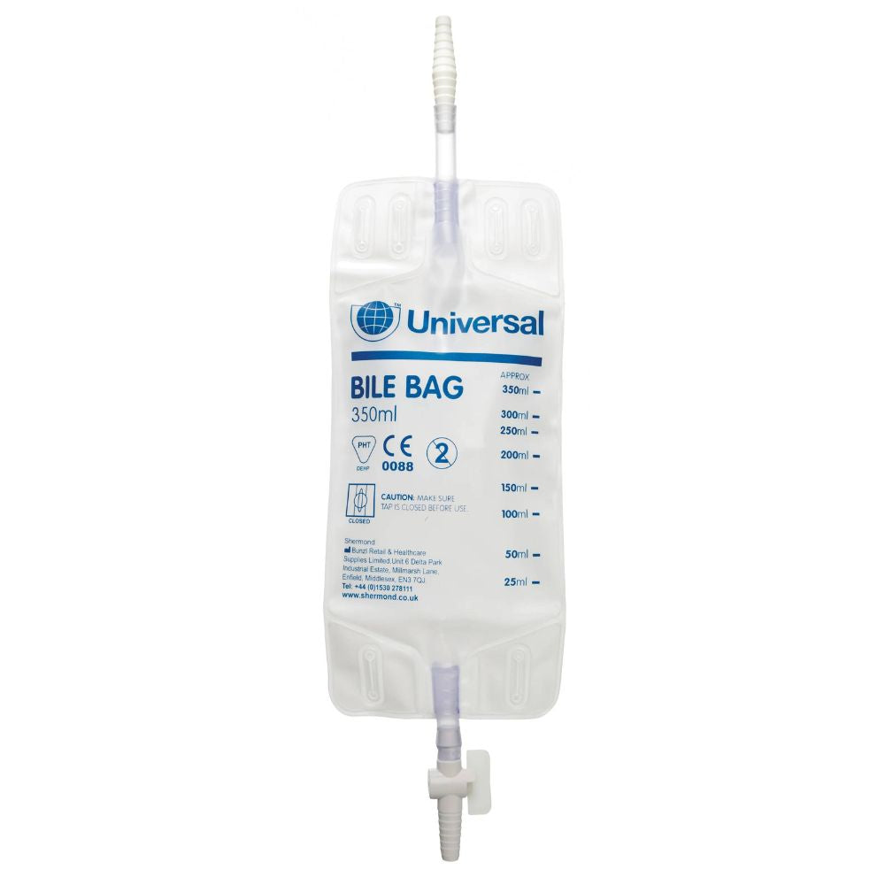 350 ml sterile Gallensammelbeutel mit Ryles/Kehrs-Anschluss