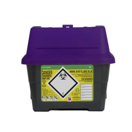 2-Liter-Sharpsafe-lila-Scharfstoffbehälter