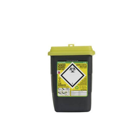 0,8 Liter Sharpsafe Gelber Abfallbehälter
