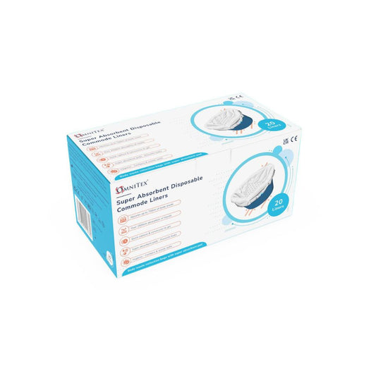 Omnitex 2500 ml Einweg-Toiletten-/Bettpfanneneinlagen, 20er-Box