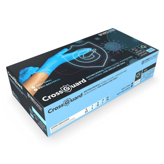 CROSSGUARD Antimikrobielle Nitrilhandschuhe, 100er-Box