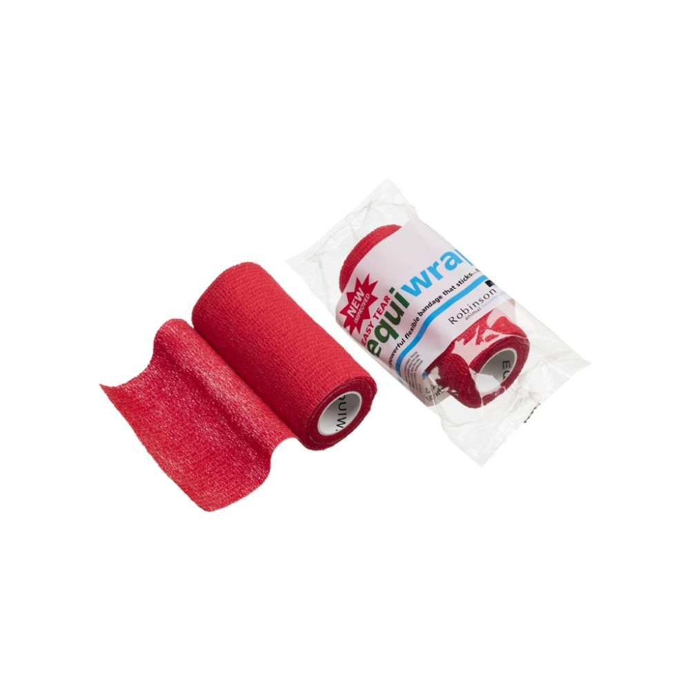 10 cm x 4,5 m Equiwrap Kohäsivverband Rot