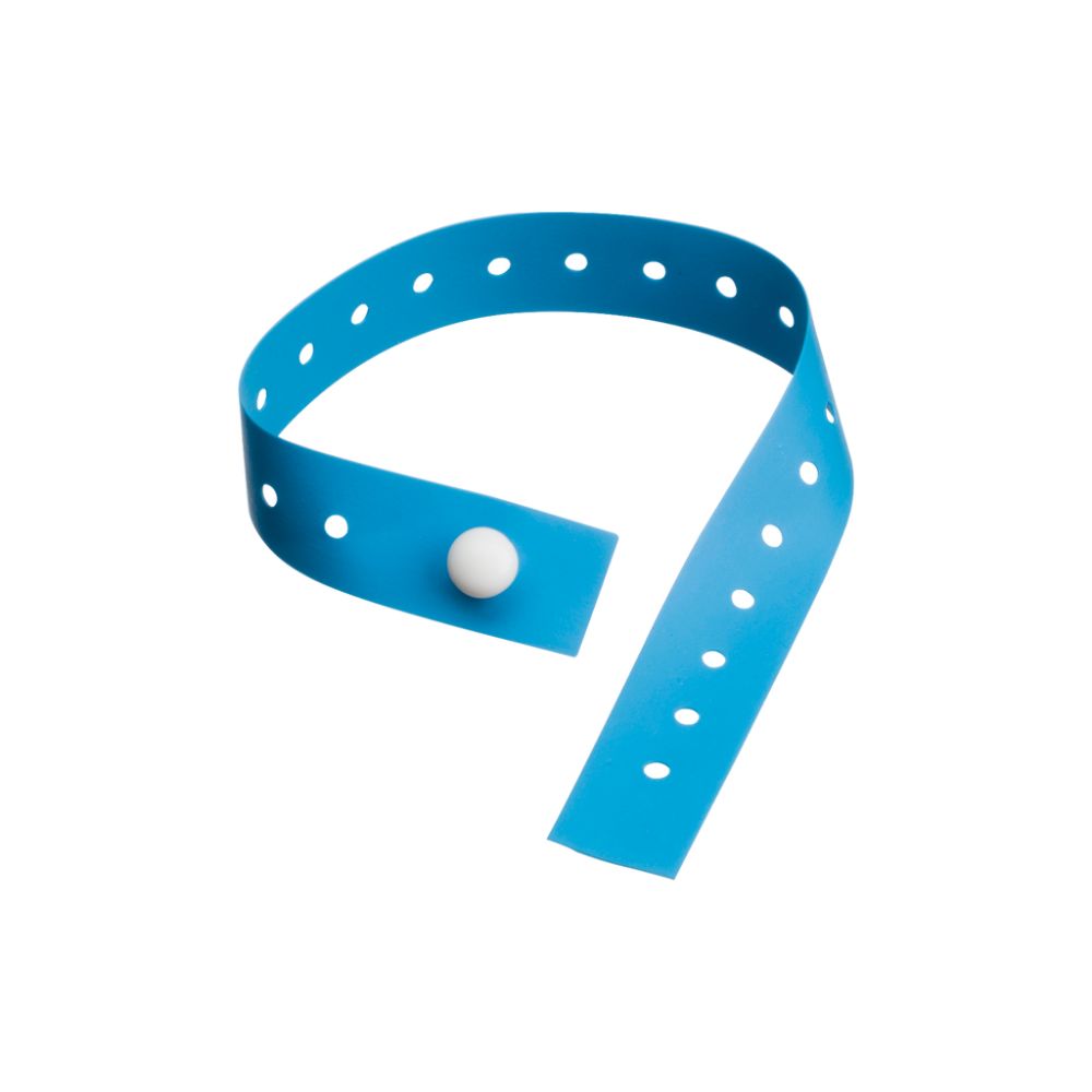 Blaues Tourniquet-Einwegband für Erwachsene mit Einzelknopfverschluss