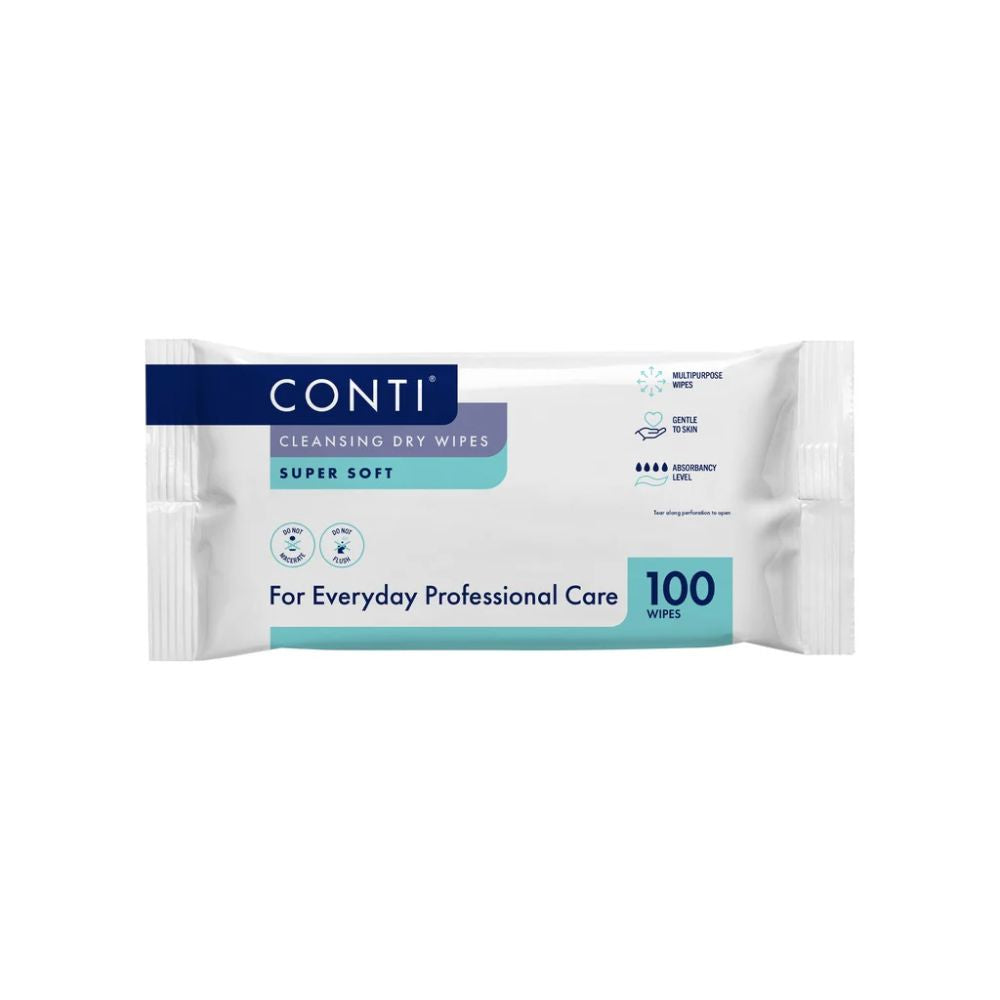 30 cm x 36 cm große Conti Supersoft große, trockene Reinigungstücher für Patienten