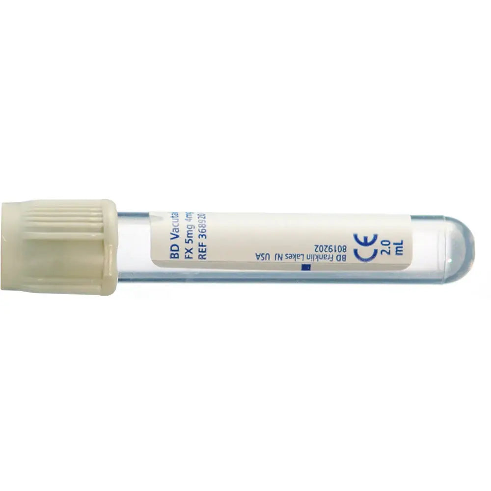 BD Vacutainer 2 ml Fluorid/Oxalatgraue Blutentnahmeröhrchen