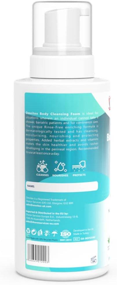 Omnitex 500ml Spülfreie Körperreinigungs-Schaum