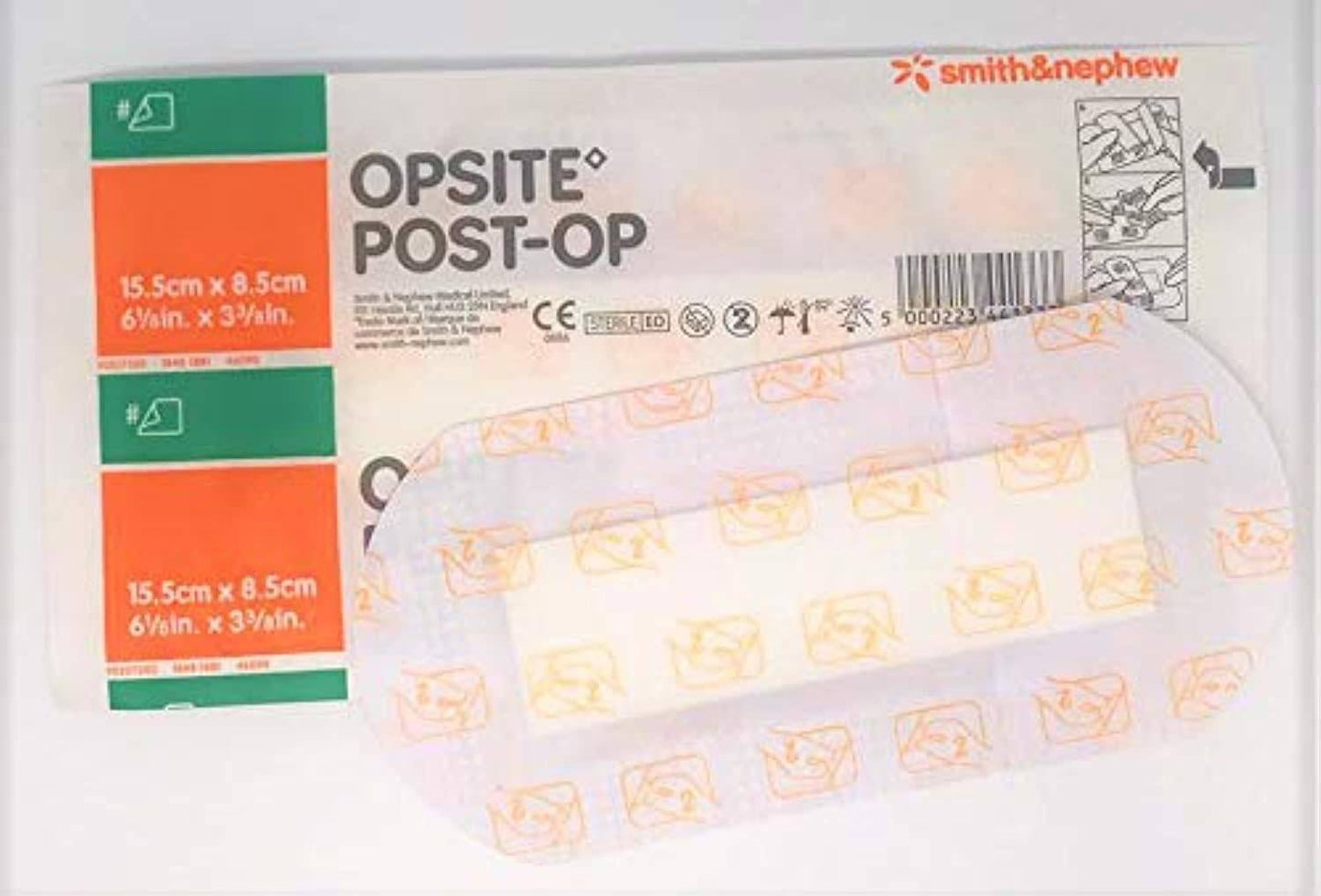 15,5 cm x 8,5 cm großer wasserfester postoperativer Opsite-Verband