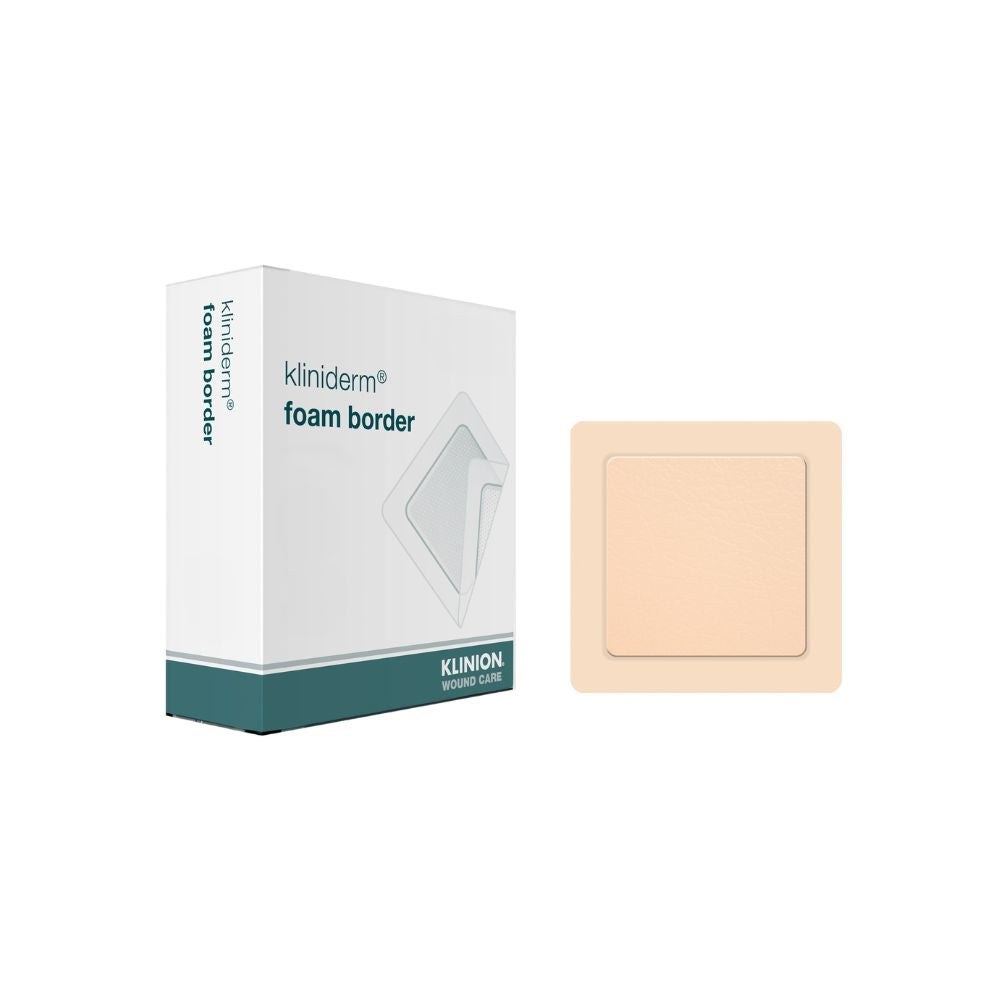 12.5cm x 12.5cm Klinion Kliniderm Foam Border Dressing