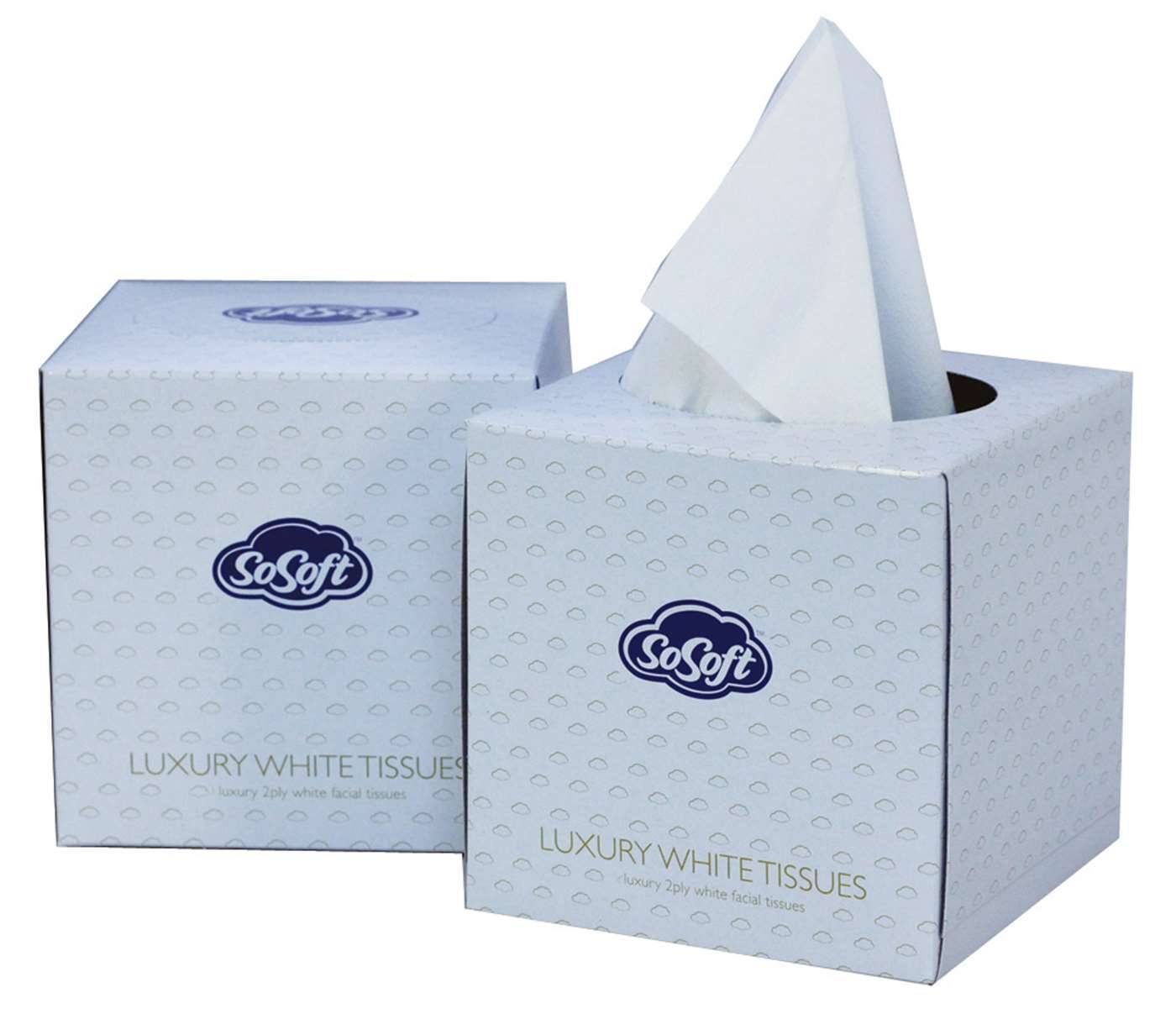 SoSoft Luxus-Würfeltücher, Box mit 70 Stück