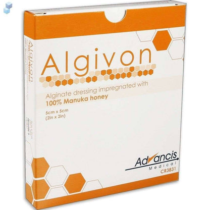 Algivon 5 cm x 5 cm Manuka-Honig-Dressings