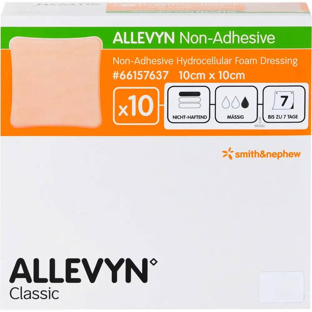 ALLEVYN nichthaftender Verband 10 cm x 10 cm