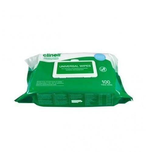 Clinell Universal Wipes Heavy Duty 100 Wipes BCW100 UKMEDI.CO.UK