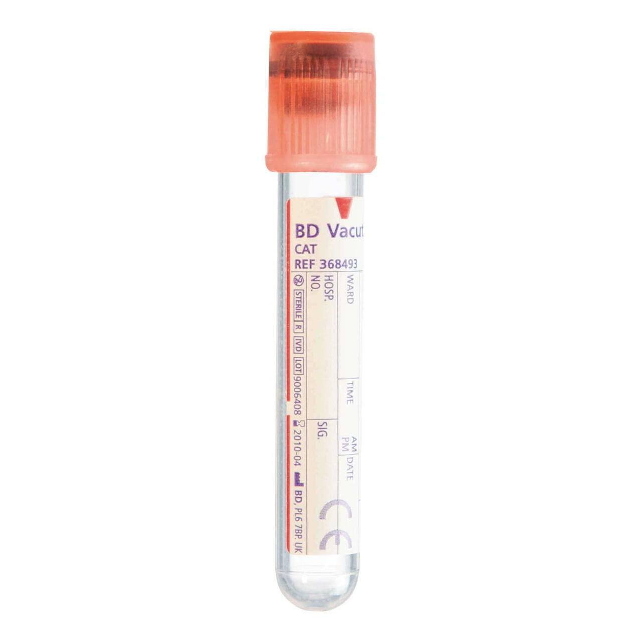 BD Vacutainer Tube Serum 6 ml rote Blutentnahmeröhrchen