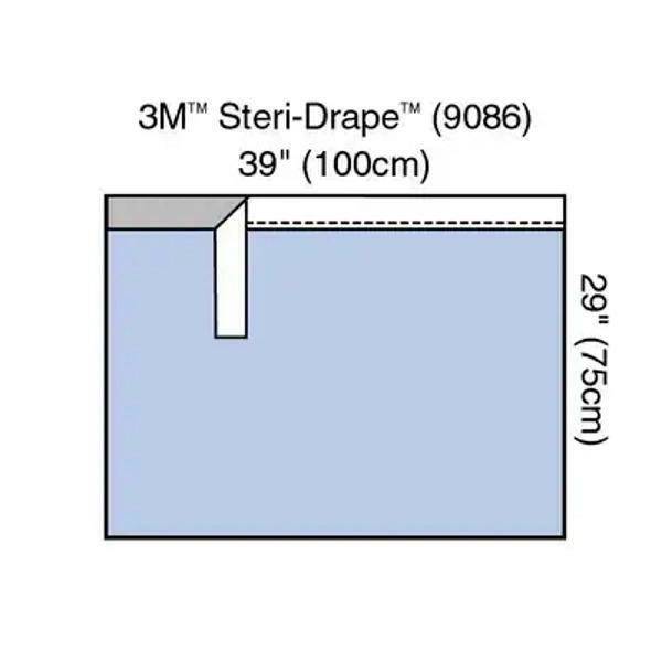 3M Steri-Drap selbstklebendes Handtuchtuch, 100 cm x 75 cm