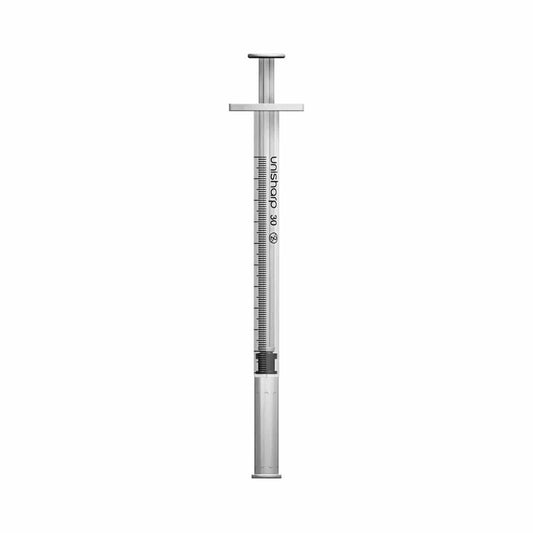 1ml 0,5 Zoll 29g Unisharp Spritze und Nadel u100