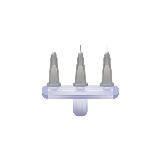 27 g Grau 4 mm x 3 Meso-relle Multi-Injektor