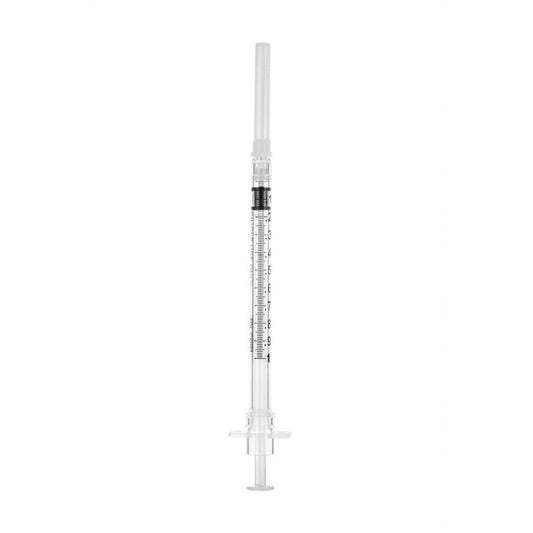 1 ml 25 g 5/8 Zoll Sol-Care Sicherheitsspritze mit fester Nadel