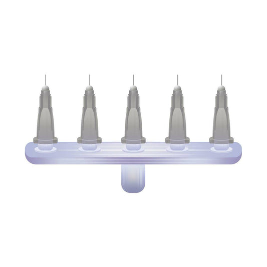 27 g Grau 4 mm x 5 Meso-relle Multi-Injektor