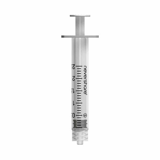 2.5ml Nevershare Luer Lock Syringes S242 UKMEDI.CO.UK