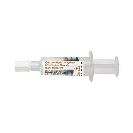 3 ml PosiFlush SP-Kochsalzlösung (steriler Flüssigkeitsweg)