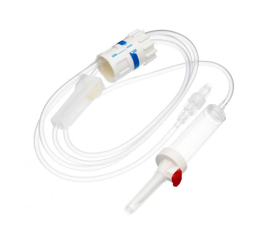 BD Alaris Schwerkraft-Infusionsset mit drehbarem Präzisions-Durchflussregler/Einzelskala