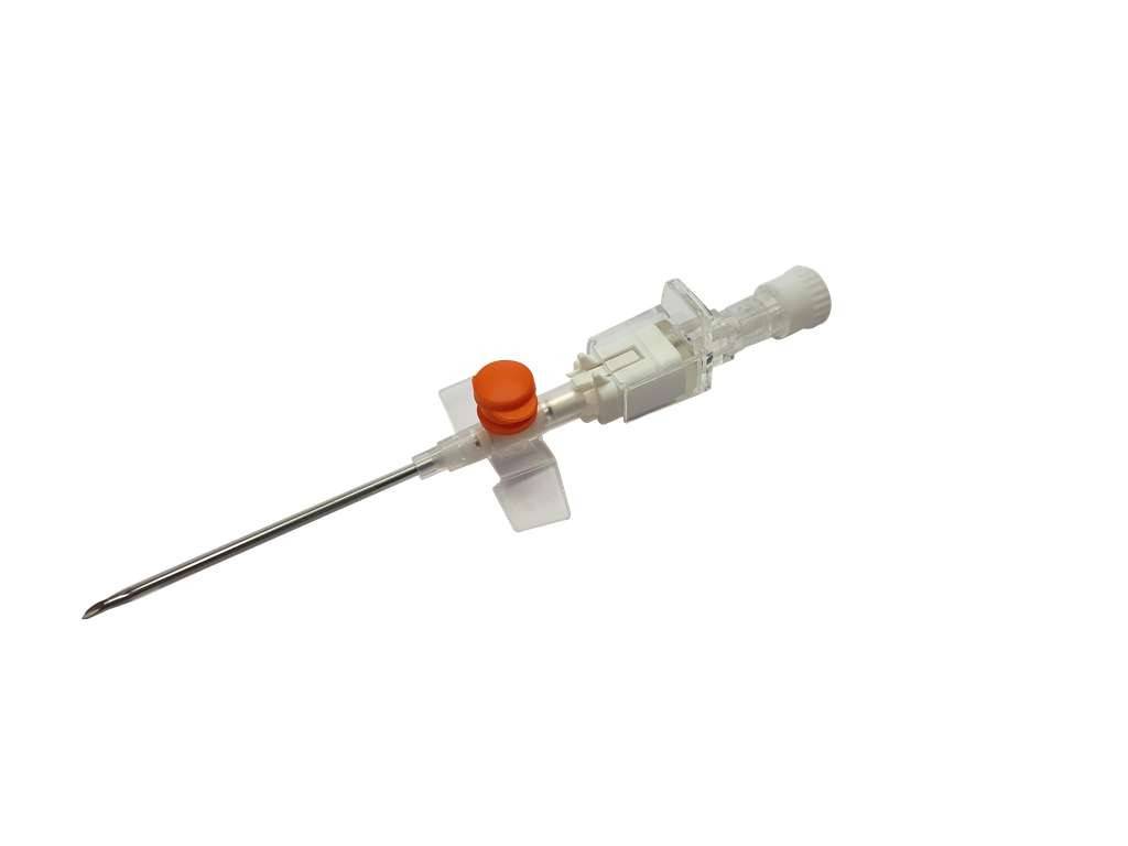 14G Orange 1,75 Zoll Terumo Versatus geflügelte und portierte IV-Kanüle