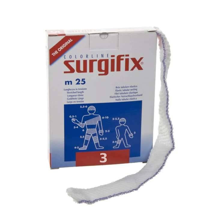 25 m Größe 3 Surgifix elastisches Schlauchnetz der Original-Colorline