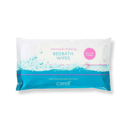 Carell Bed Bath Wipes Packung mit 8 Tüchern