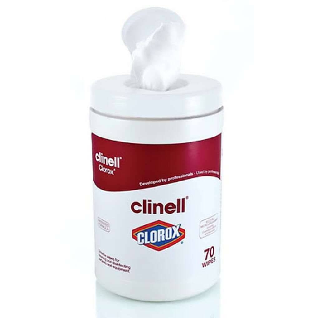 Clinell Clorox Wipes, Wanne mit 70 Stück