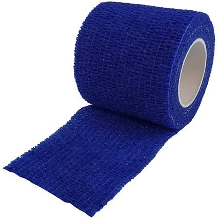 7,5 cm x 4,5 m blauer, kohäsiver, anpassender Verband