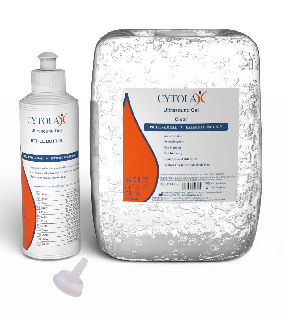 Cytolax Clear Ultraschallgel 5 Liter mit Nachfüllflasche