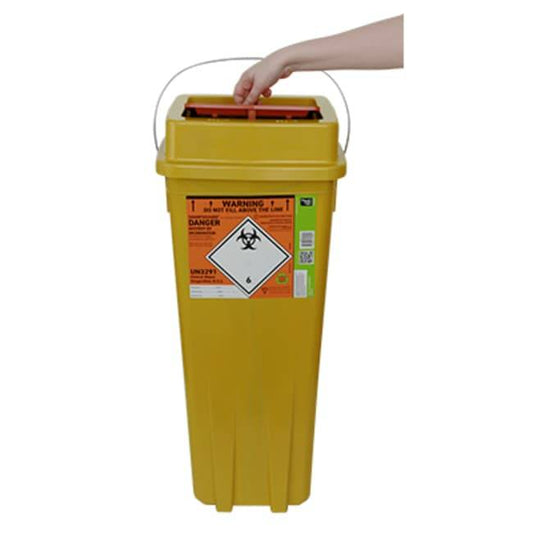 40 Liter Sharpsguard Eco Orange Theatre+ Abfallbehälter für scharfe Gegenstände