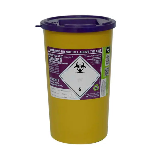 5 Liter Sharpsguard Purple Cyto Sharps Bin