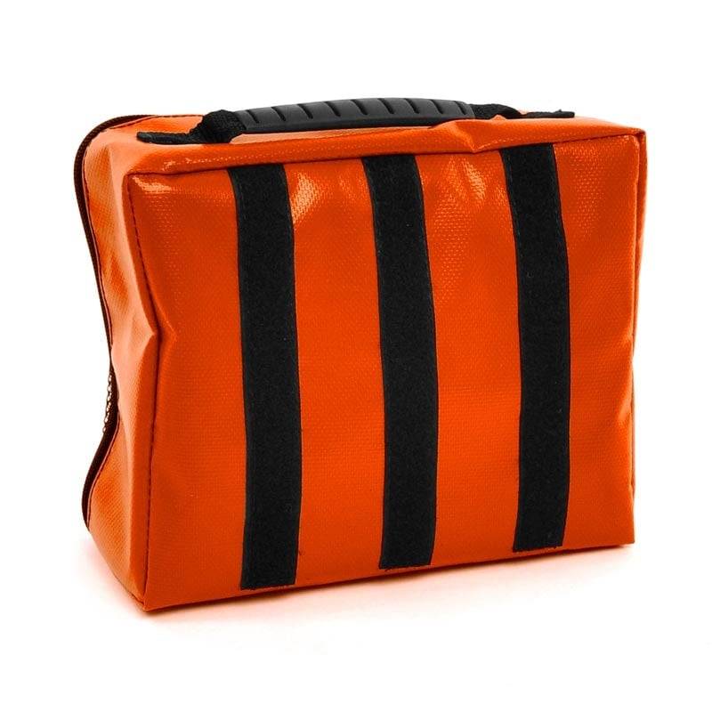 Orangefarbene Molle-Tasche