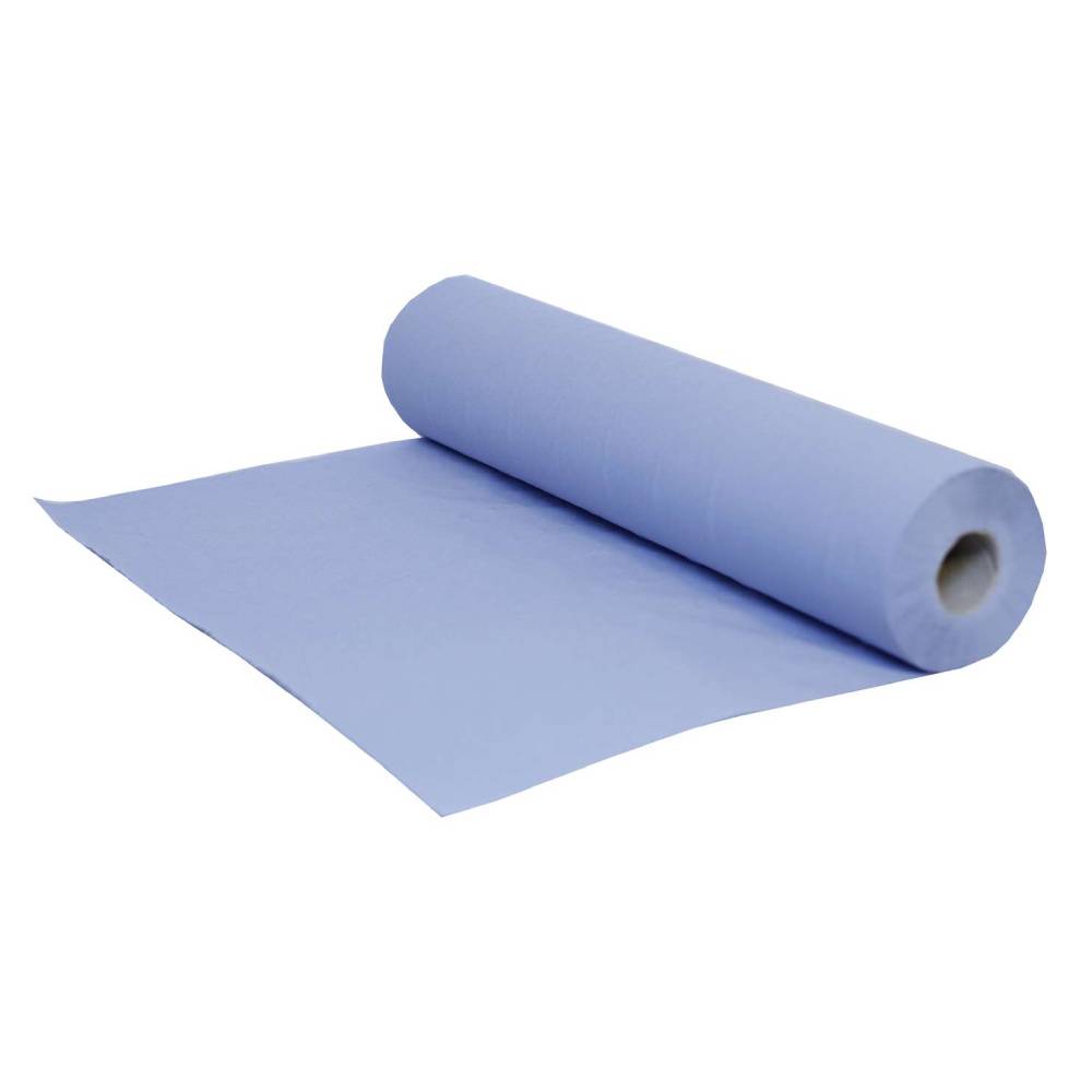 50 cm x 40 m PRO-Couch-Rolle, 2-lagig, blau, recycelt, 100 Blatt