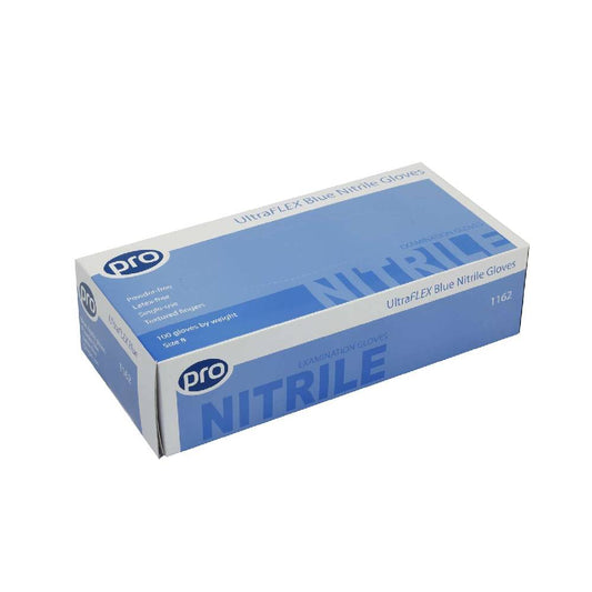 PRO UltraFLEX Blaue Nitrilhandschuhe, Box mit 100 Stück